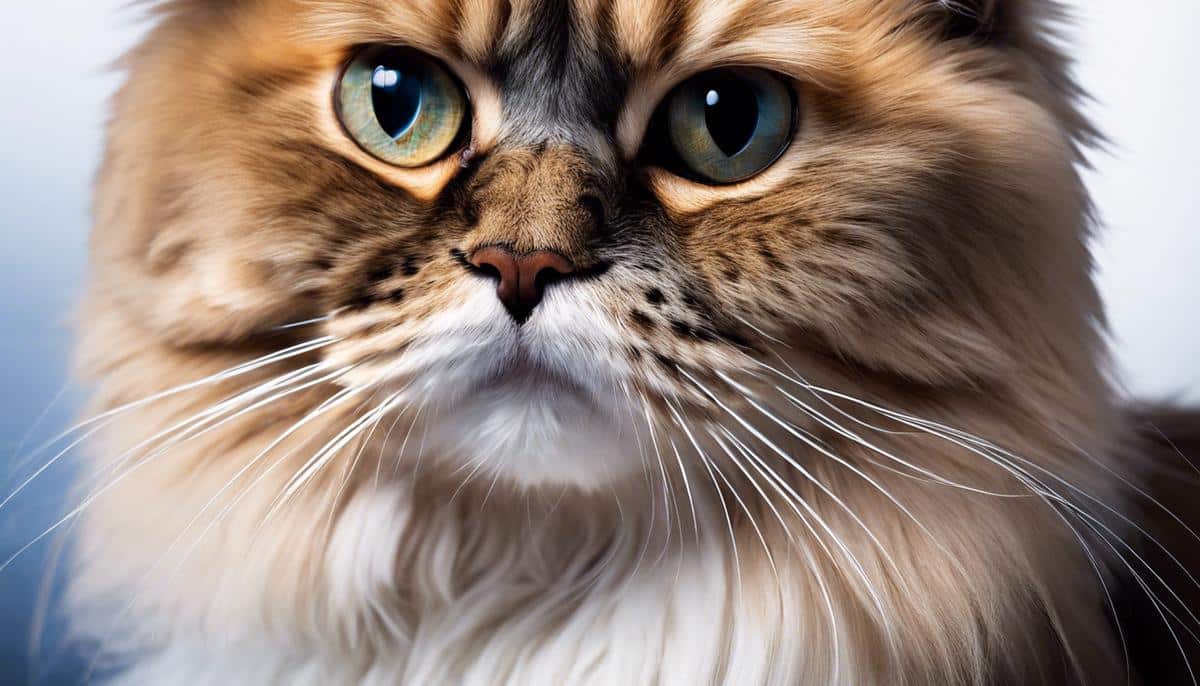 An image of a Persian cat being trained