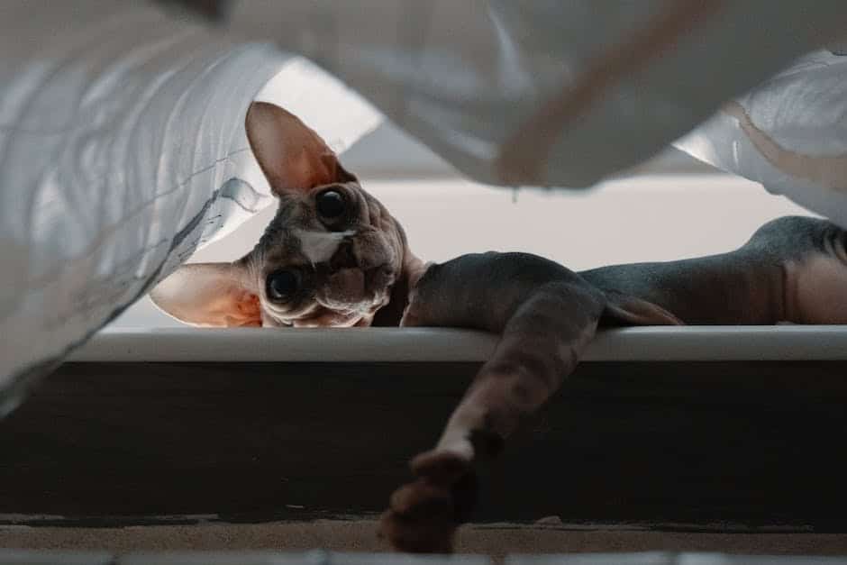 Image depicting a Sphynx cat with its distinct hairless appearance and curious expression